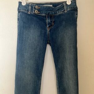 Abercrombie low rise boot girls jeans